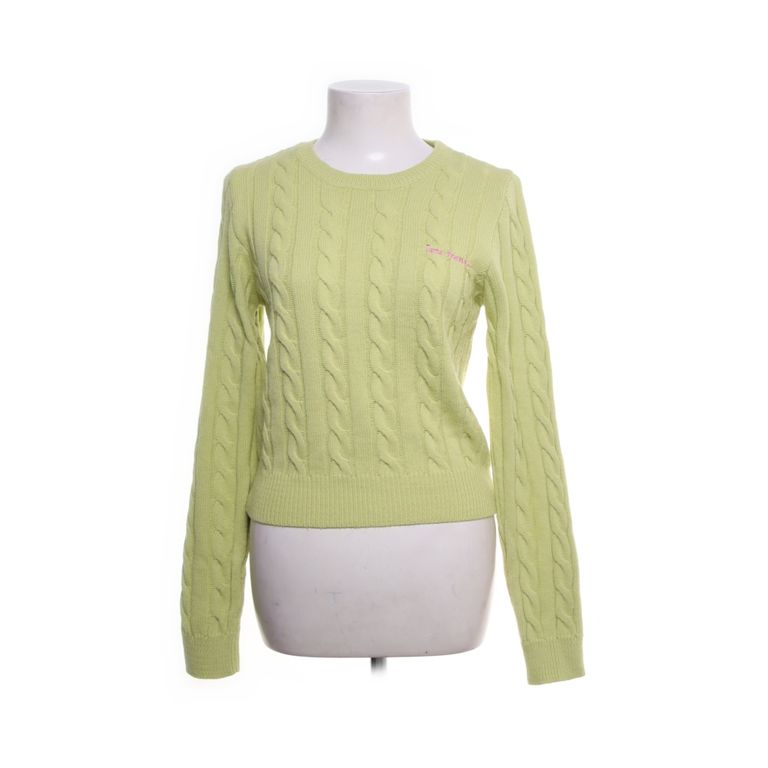 Iets Frans | Lichtgroene kabeltrui