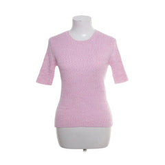 Levete | Roze gebreide korte mouw top