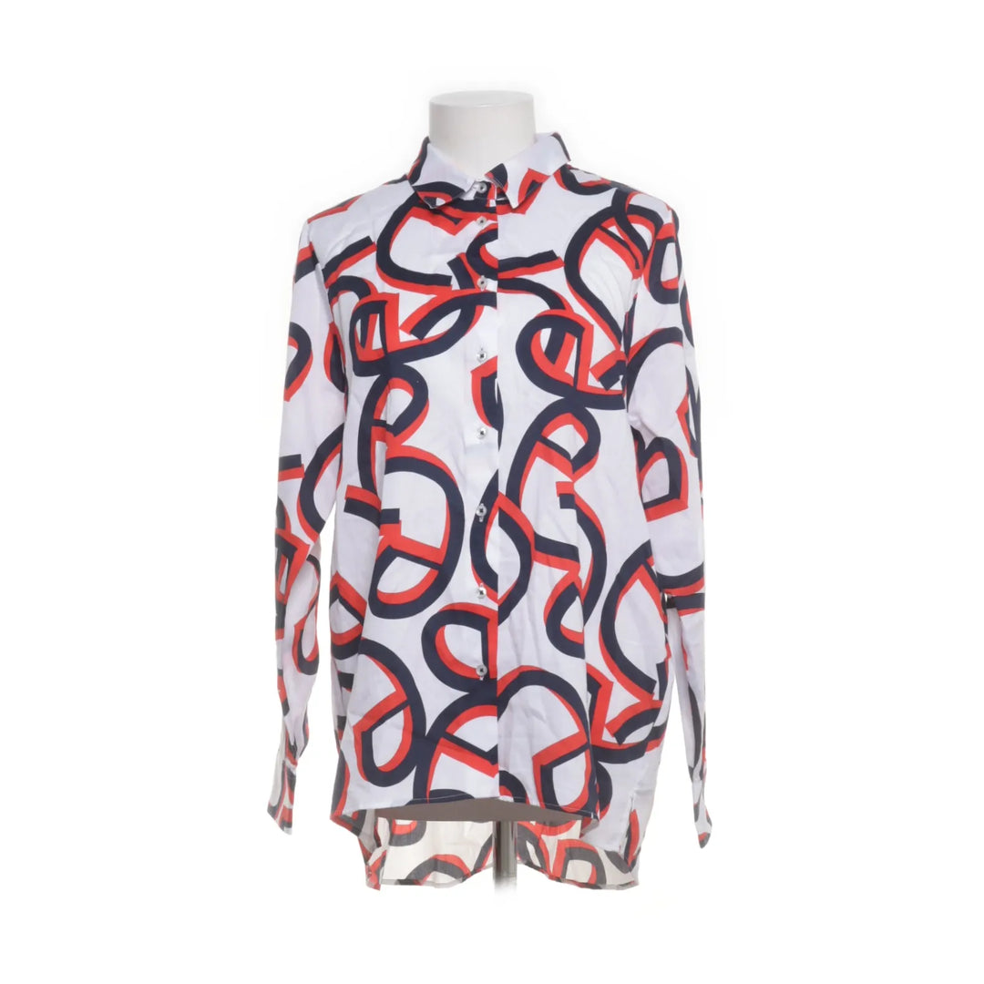 Eterna | Wit, Blauw, Rood - Blouse