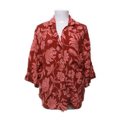 Mango | Rode bloemenprint blouse