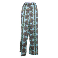 Seductive | Blauwe Bloemenprint Broek