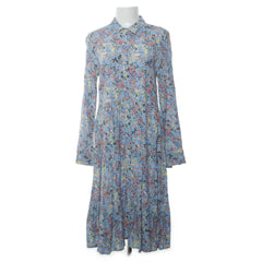 Y.A.S | Blauw, Oranje - Maxi jurk