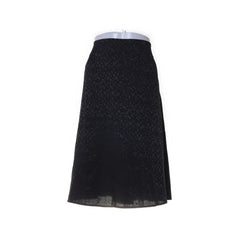 Cellbes Woman | Zwarte midi-rok met subtiele luipaardprint
