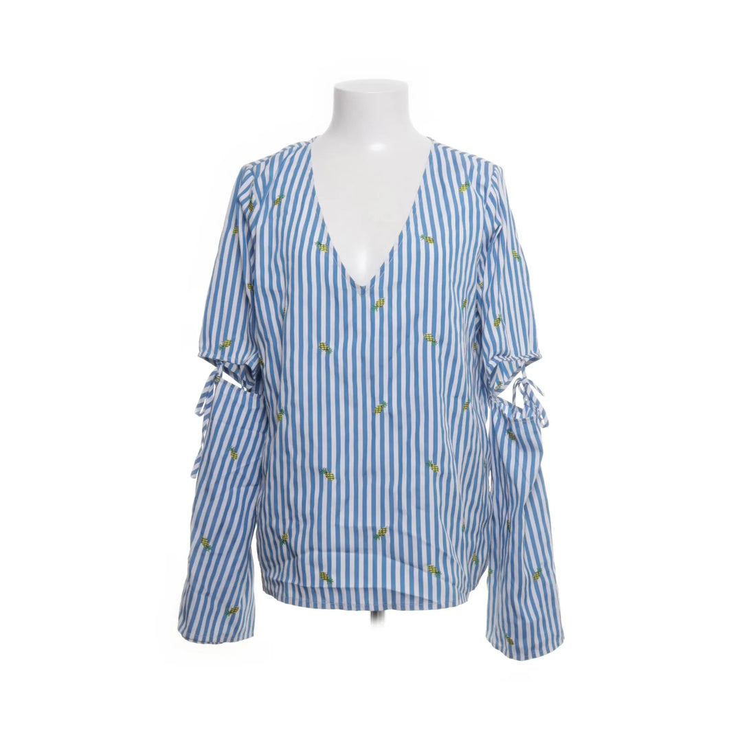 Rut & Circle | Blauw, Wit - Blouse