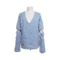 Rut & Circle | Blauw, Wit - Blouse