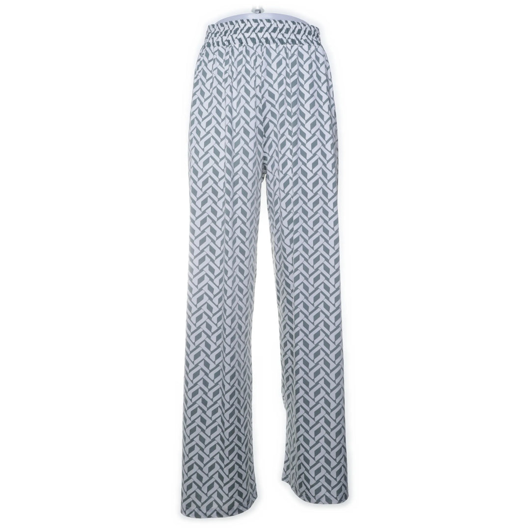 Sweet & Girl | Wit, Grijs - Palazzo broek