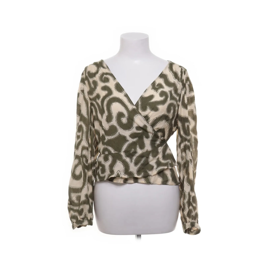 Mango | Groen, Beige, Meerkleurig - Blouse
