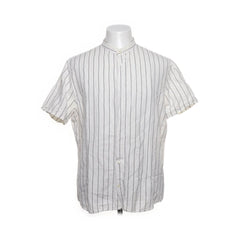 Matinique | Wit Gestreept Nehru-overhemd