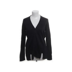 Massimo Dutti | Zwarte V-hals Wikkeltrui