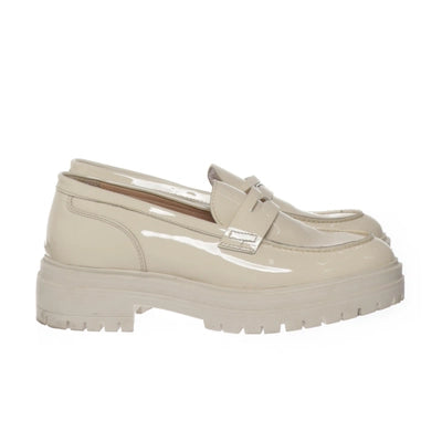 Manfield | Beige Chunky Loafers