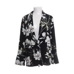 Moves | Zwarte bloemen blazer