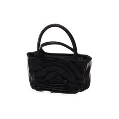 Zwarte Gestructureerde Handtas