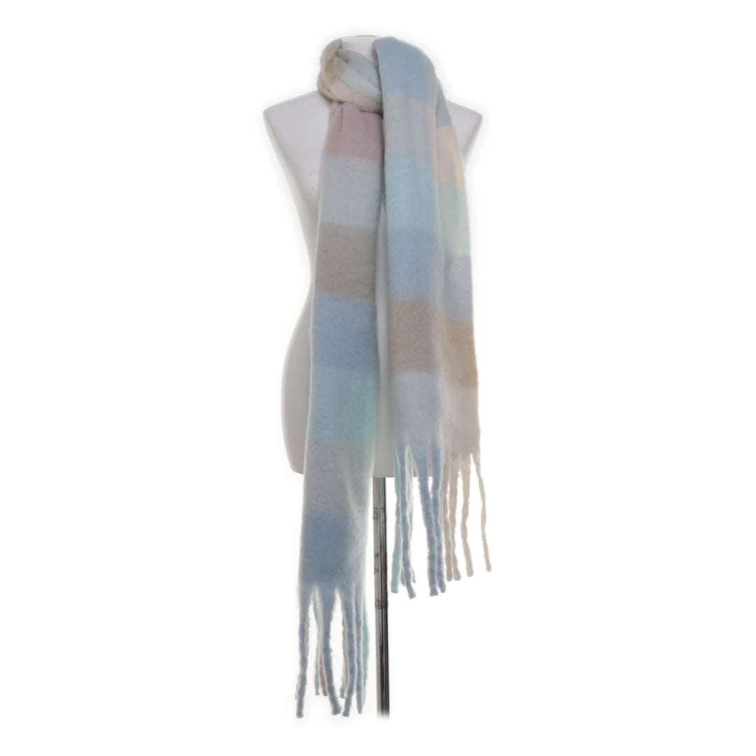 Blauw, Groen, Beige - Sjaal