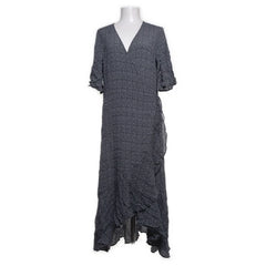 Carin Wester | Grijze Geweven Wikkeljurk