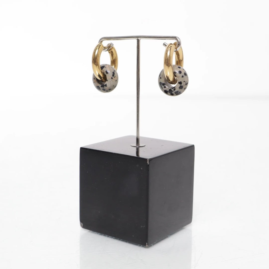 Goud, Grijs - Oorbellen