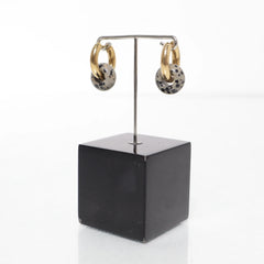 Goud, Grijs - Oorbellen