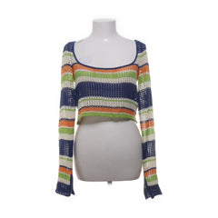 NA-KD | Blauw, Meerkleurig - Crop top