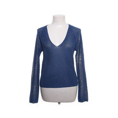 Mango | Blauwe trui met V-hals