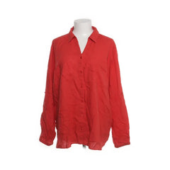 Gina Benotti | Rode blouse met lange mouwen en knoopsluiting