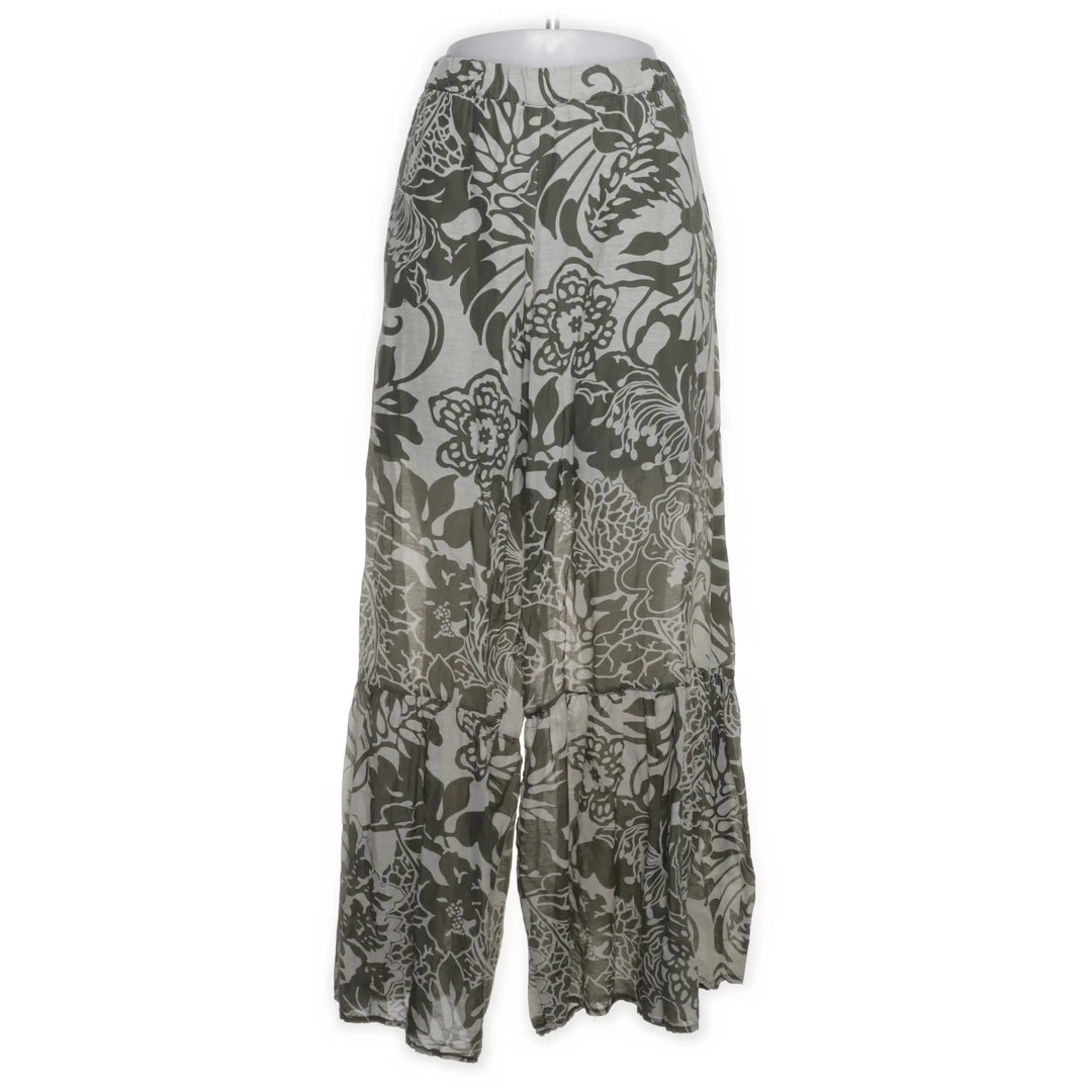 Sas La Fee | Groen, Wit - Palazzo broek