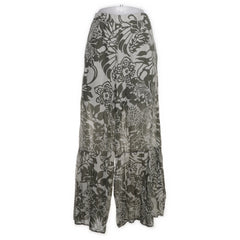 Sas La Fee | Groen, Wit - Palazzo broek