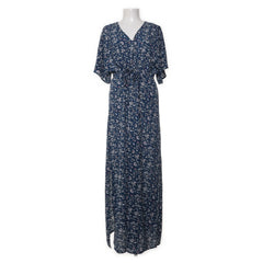 Dry Lake | Blauw, Meerkleurig - Maxi jurk