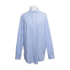 Pelote | Lichtblauw-wit gestreepte blouse