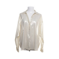 Zara | Roomwitte Zijden Blouse