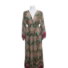 Lens | Groene Paisley Maxi-jurk
