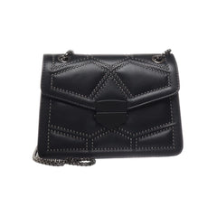 Zwarte Gestudeerde Crossbody Tas