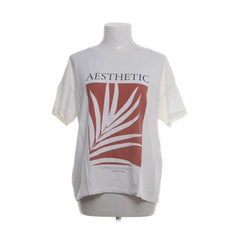 Comma | Wit T-shirt met Aesthetic-print