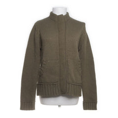 The Redoute | Olijfgroene gebreide cardigan met zakken