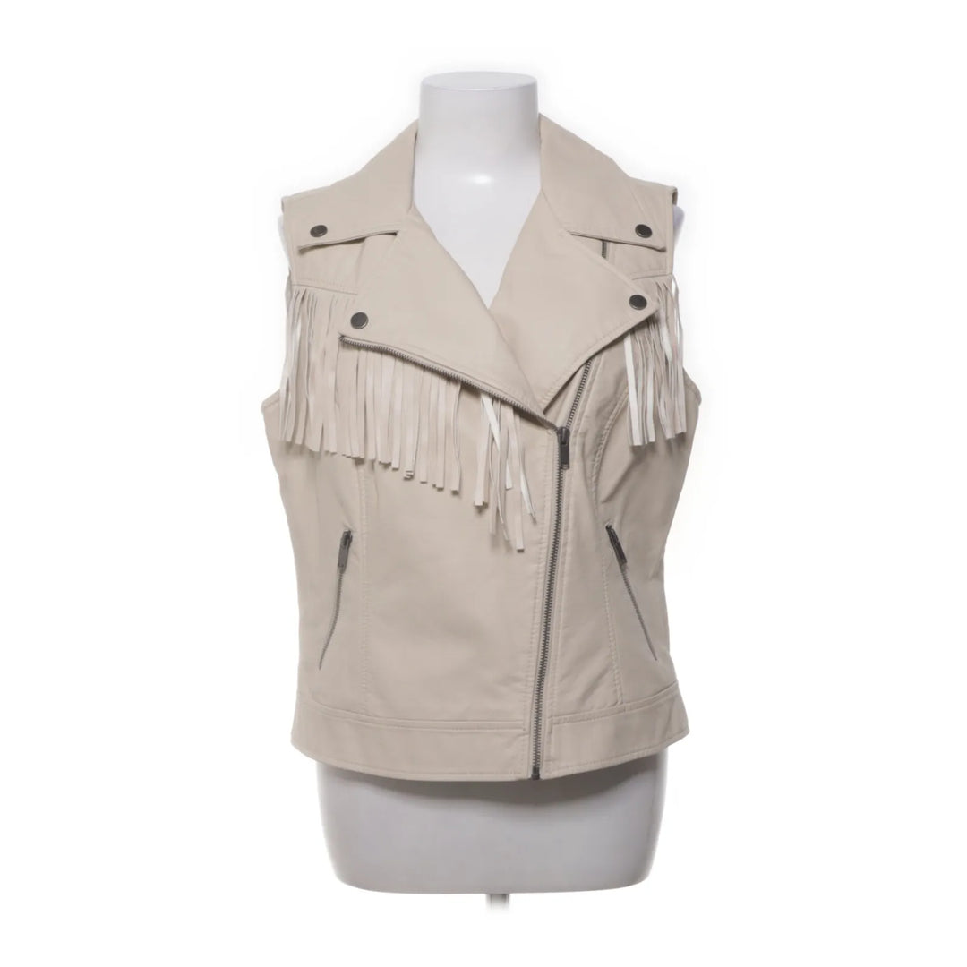 Ms Mode | Beige - Biker gilet