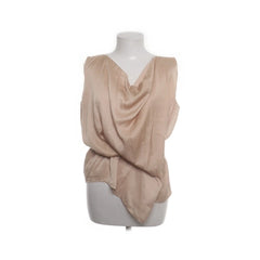 Strenesse Blue | Beige Gedrapeerde Mouwloze Top