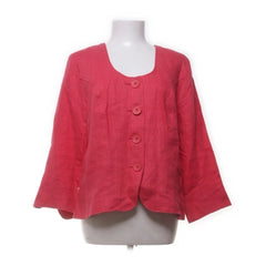 Mac Scott | Rode linnen blazer