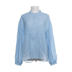 Levate | Blauw, Wit - Blouse