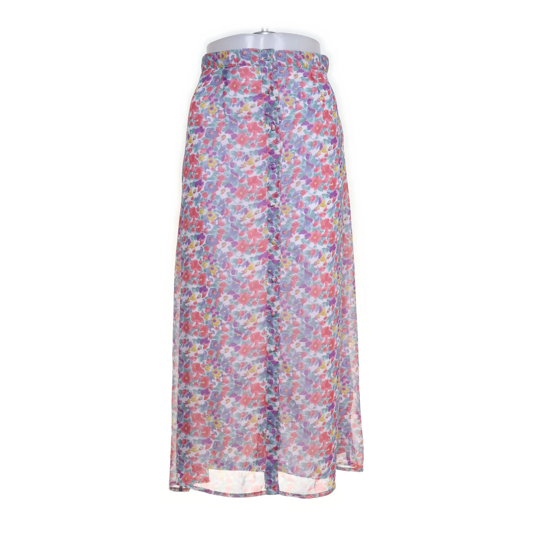 Wednesday's Girl | Wit, Meerkleurig - Maxi rok