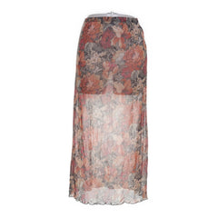 Imitz | Oranje, Meerkleurig - Maxi rok