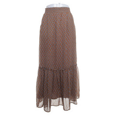 Co'Couture | Bruin, Meerkleurig - Maxi rok