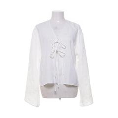 Wit - Wikkelblouse