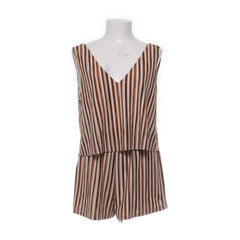 Mango | Gestreepte mouwloze jumpsuit