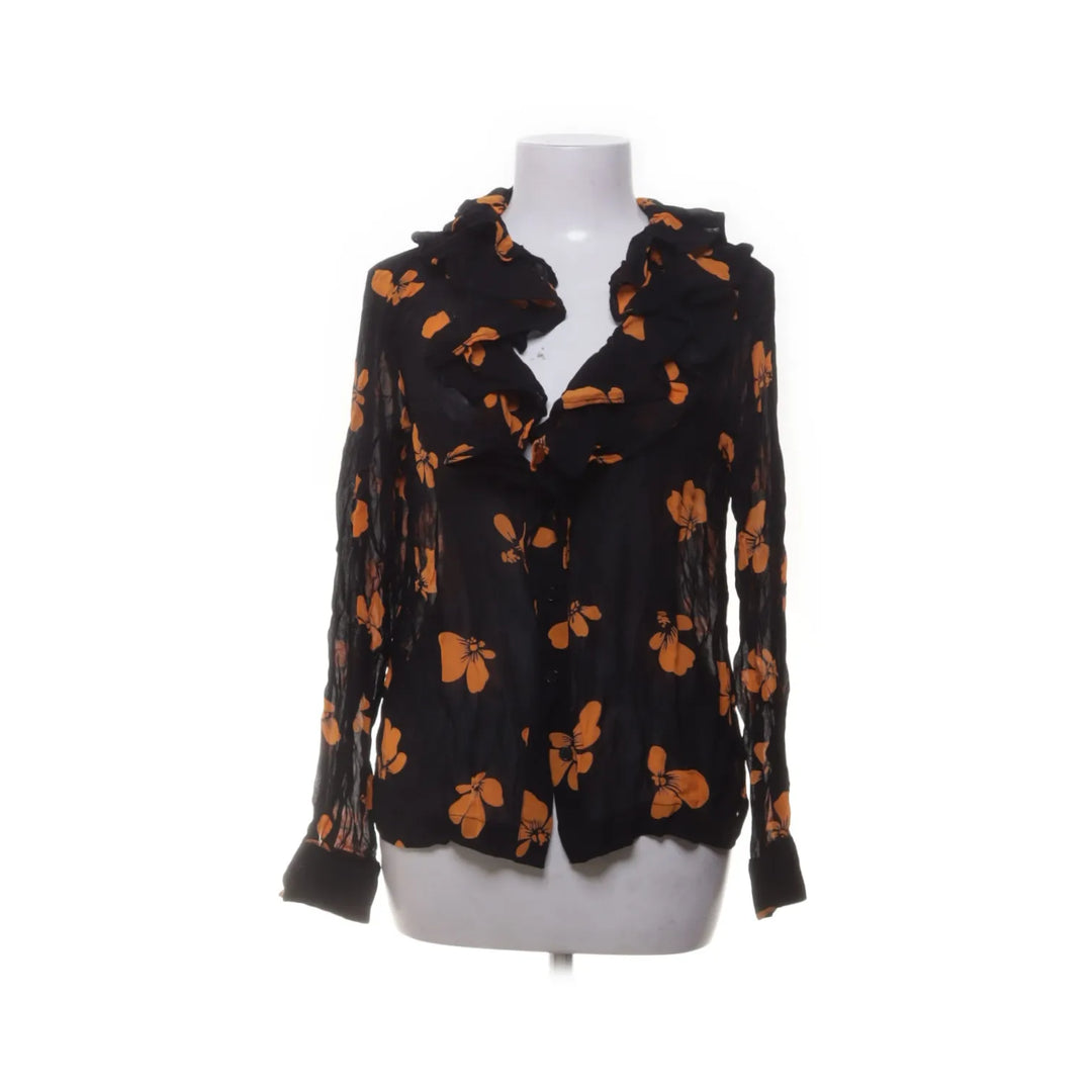 Ganni | Zwart, Oranje - Blouse