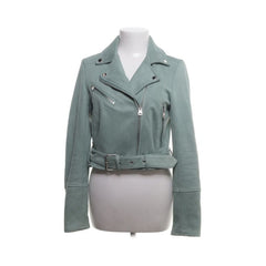 Pull & Bear | Mintgroene bikerjack met riem