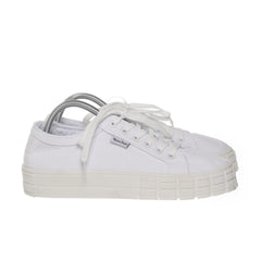 Young Spirit | Witte canvas platformsneakers