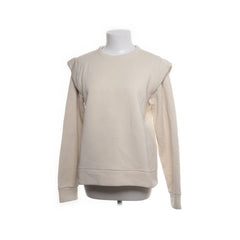 Pieces | Beige sweater met opgevulde schouders