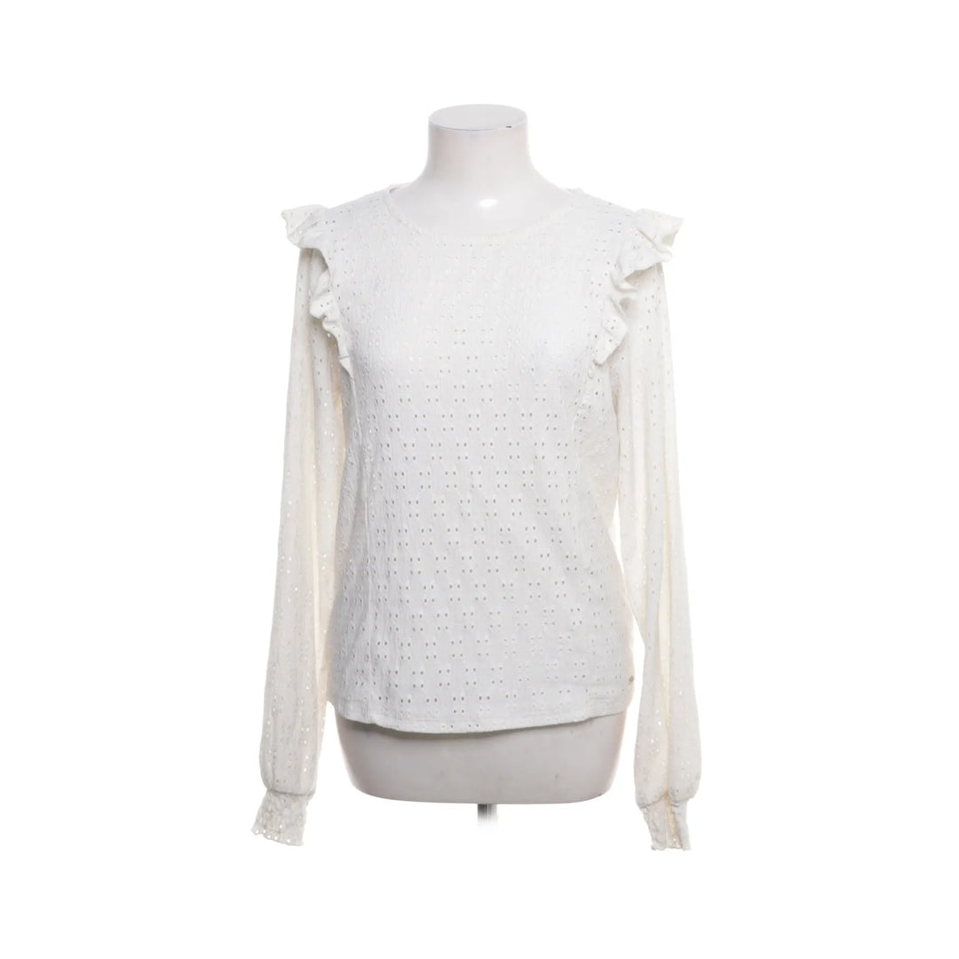 Cotton Club | Wit - Lange mouwen shirt