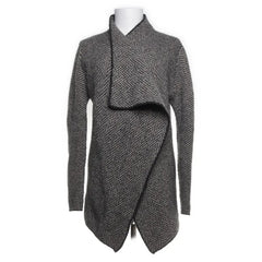 Zara Knit | Grijs gemêleerd vest met visgraatpatroon
