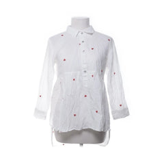 Bombay Paisley | Witte blouse met hartjes