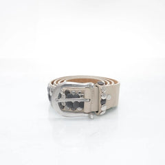 Beige Leren Studriem