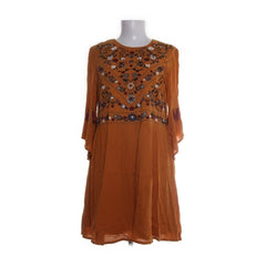 Y.A.S | Oranje geborduurde tuniekjurk